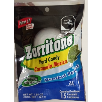 ZORRITONE MENTHOL POWER C/15 CARAMELO MACIZO