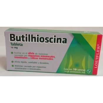 BUTILHIOSCINA 10MG 10 TABLETAS (LOEFFLER)