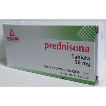 PREDNISONA (AMSA) 50MG CON 20 TABLETAS