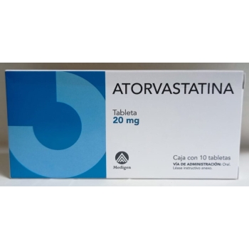 ATORVASTATIN (Medigen) 20MG WITH 10 TABLETS