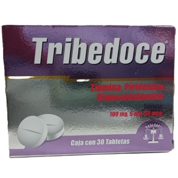 TRIBEDOCE 100MG, 5MG, 50MCG WITH 30 TABLETS