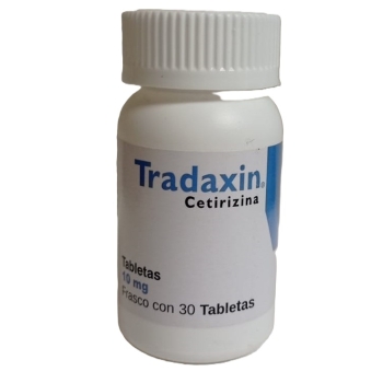 TRADAXIN (CETIRIZINA) 10MG CON 30 TABLETAS