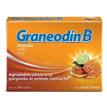 GRANEODIN B 10MG CON 24 PASTILLAS SABOR MIEL-LIMON