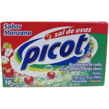 SAL DE UVAS PICOT SABOR MANZANA CON 10 SOBRES