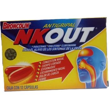 NKOUT (Broncolin) 250MG/5MG/2MG CON 12 CAPSULAS