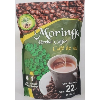 MORINGA HERBAL COFFE CAFE DE VIDA C/22 SOBRES