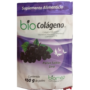 BIO-COLLAGEN GRAPE FLAVOR 450G BAG