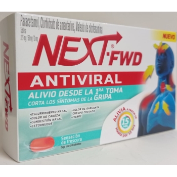 NEXT - FWD ANTIVIRAL 375MG/50MG/3MG CON 24 TABLETAS