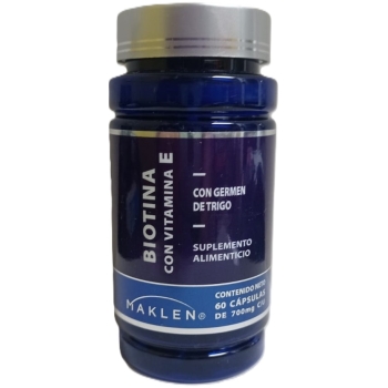 BIOTINA CON VITAMINA-E (Maklen) c/60 CAPS. 700 MG.