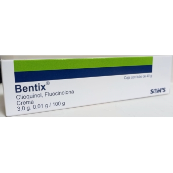 BENTIX 3.0G/0.01G (CLIOQUINOL, FLUOCINOLONA) CREMA 40G