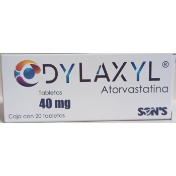 DYLAXYL (ATORVASTATINA) 40MG CON 20 TABLETAS