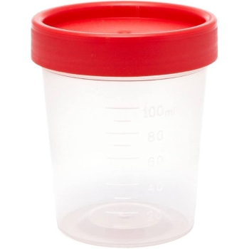 VASO RECOLECTOR p/MUESTRAS (Plastic World) Estéril 100 ML. c/1 pza