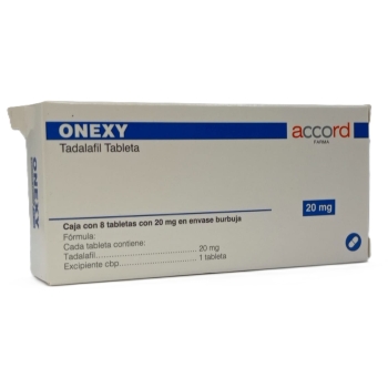 ONEXY (TADALAFIL) (accord) 20MG C/8 TABLETAS