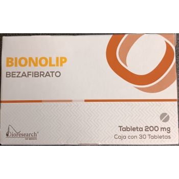 BIONOLIP (Bezafibrate) 200MG 30 TABLETS
