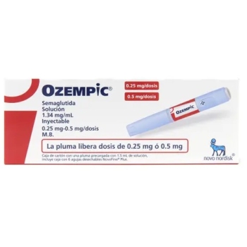 OZEMPIC .25 Mg Solución Inyectable Con 1 Pluma Precargada De 1.5 Ml