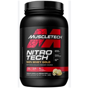 MT NITRO-TECH WHEY GOLD 2 LBS  907G  VAINILLA FRENCH