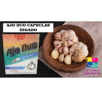 AJO DUO HIGADO 500MG 2 FRASCOS C/30 TABLETAS CADA UNO