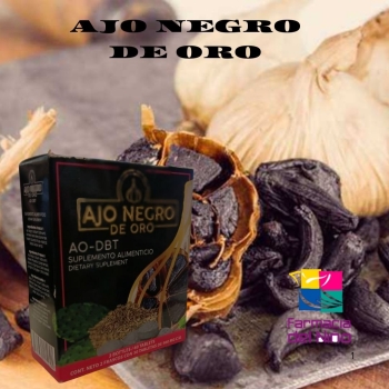 AJO NEGRO DE ORO AO-DBT 2 FRASCOS DE 30 TABLETAS CADA UNO