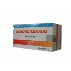 ILOSONE (ERITROMICINA) 250MG 120ML SUSPENSION