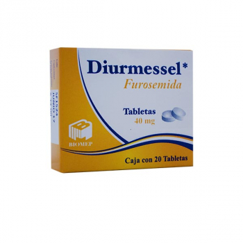 DIURMESSEL (FUROSEMIDA) 40mg  20 TABLETAS