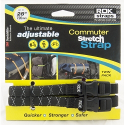PAQ. 2 CINTAS ROK STRAP CHICAS NEGRAS CON REFLEJANTE