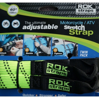 PAQ. 2 CINTAS ROKSTRAPS GRANDES VERDE HI VIZ