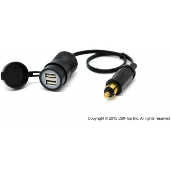 ADAPTADOR CARGADOR CLIFF-TOP ENCENDEDOR DIN A USB TC-6680UG