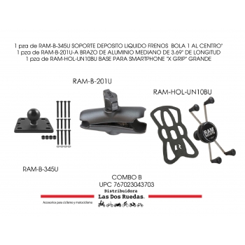 KIT COMPLETO RAM SOPORTE DEPÓSITO CLUTCH / FRENOS AL CENTRO