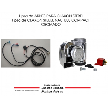 KIT DE ARNES + CLAXON STEBEL NAUTILUS CROMADO