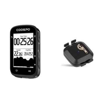 KIT 1 CICLO COMPUTADORA COOSPO CS500 + 1 SENSOR VELOCIDAD/CADENCIA BK467