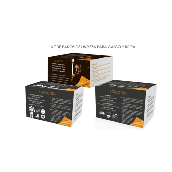 KIT DE PAÑOS DE LIMPIEZA BIODEGRADABLES SCREEN!X