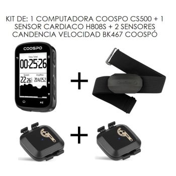KIT COMP CS500 + SEN CARD H808S + 2 SEN VEL BK467