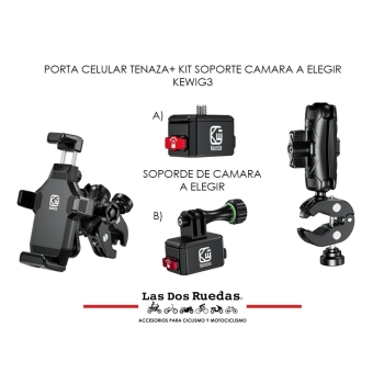 PORTA CELULAR TENAZA+ KIT CAMARA SOPORTE A ELEGIR