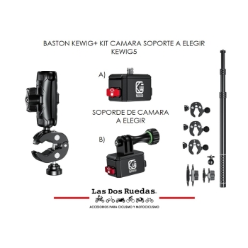 BASTON KEWIG+ KIT CAMARA SOPORTE A ELEGIR