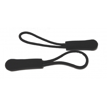 PAQ. 6 PIEZAS ZIPPER PULLERS COLOR NEGRO