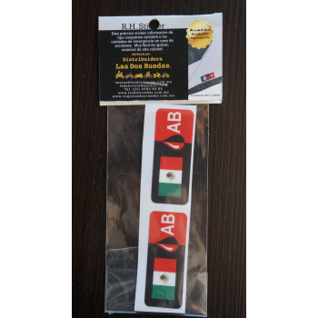 STICKER CORTO GPO SANGUINEO PAQ 2 PZAS