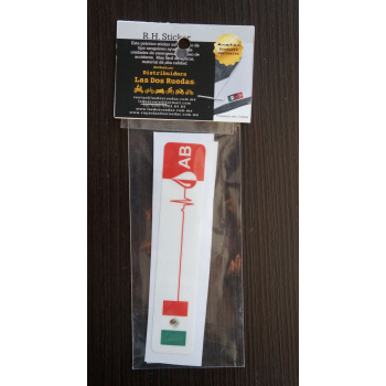 STICKER LARGO GPO SANGUINEO PAQ 2 PZAS