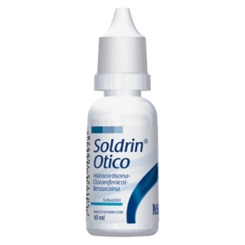 SOLDRIN OTICO (HIDROCORTISONA / CLORAMFENICOL / BENZOCAINA)10ML