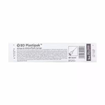 SYRINGE PLASTI PACK NEEDLE 20X32 3ML for iron