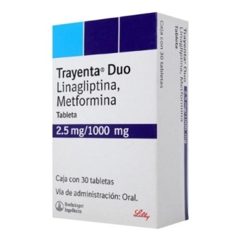 TRAYENTA DUO (LINAGLIPTINA / METFORMINA) 2.5mg/1000mg 30 TAB