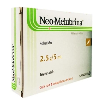 NEO-MELUBRINA ( metamizol sodico ) SOLUCION INYECTABLE 2.5 G / 5 ML