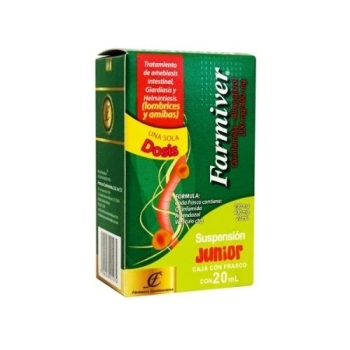 FARMIVER (quinfamida - albendazol ) 200/400mg 20ML SUSPENCION