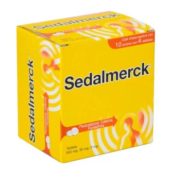 SEDALMERCK 500/50/5MG C/40 TABLETS