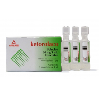 KETOROLACO  (Ketorolaco trometamina) 30mg 3 INY