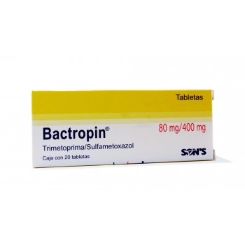 BACTROPIN (Trimetoprima/Sulfametoxazol) 80mg/400mg 20 tabletas