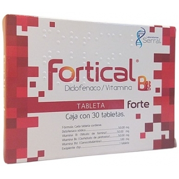 FORTICAL FORTE (DICLOFENACO / COMPLEJO-B) C/30 GRAGEAS