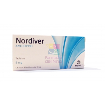 NORDIVER 5 MG (AMLODIPINO) C/10 TABS