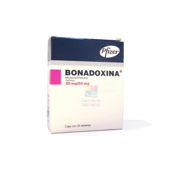 BONADOXINA (MECLIZINA/PIRIDOXINA) 25MG/50MG 25TAB