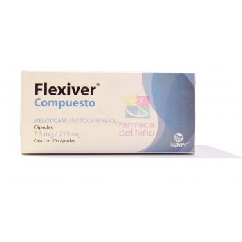 FLEXIVER COMP (MELOXICAM / METOCARBAMOL) C/20 CAPS 7.5/215 MG