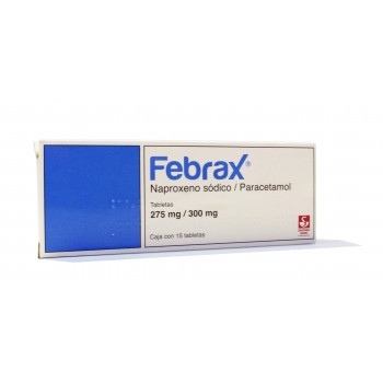 FEBRAX 275/300MG (NAPROXENO SODICO/PARACETAMOL) 15 TAB